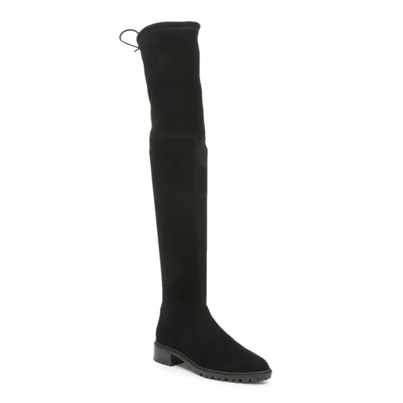 Stuart Weitzman City Over The Knee Boot Black Suede Size 6.5 B S4957 - Picture 1 of 10